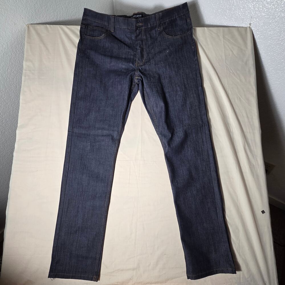 Victorious DL936 Skinny Fit Raw Denim Jeans Men's 40x34 NWT Indigo/Timber
